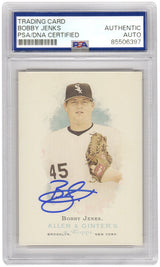 Bobby Jenks Signed Chicago White Sox 2006 Allen & Ginter Baseball Trading Card #197 - (Beckett Encapsulated)