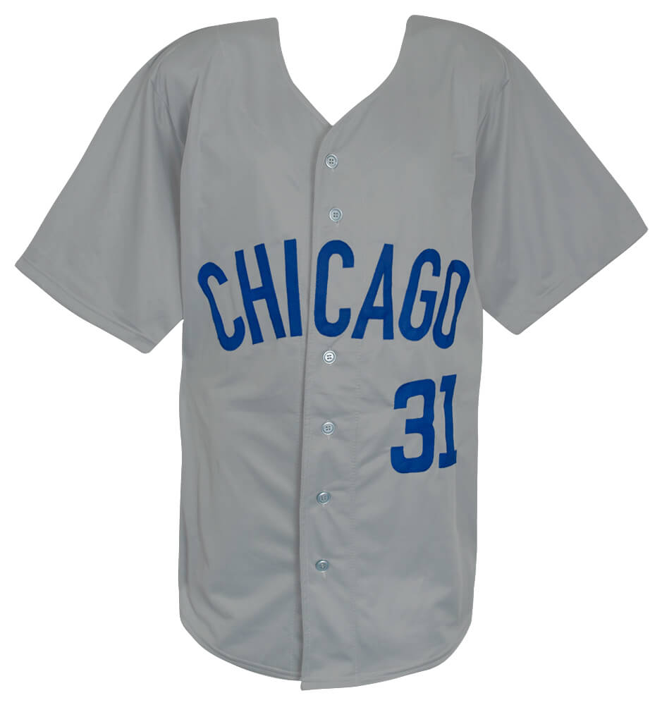Fergie Jenkins Signed Grey Custom Basball Jersey w/HOF'91 - (PSA)