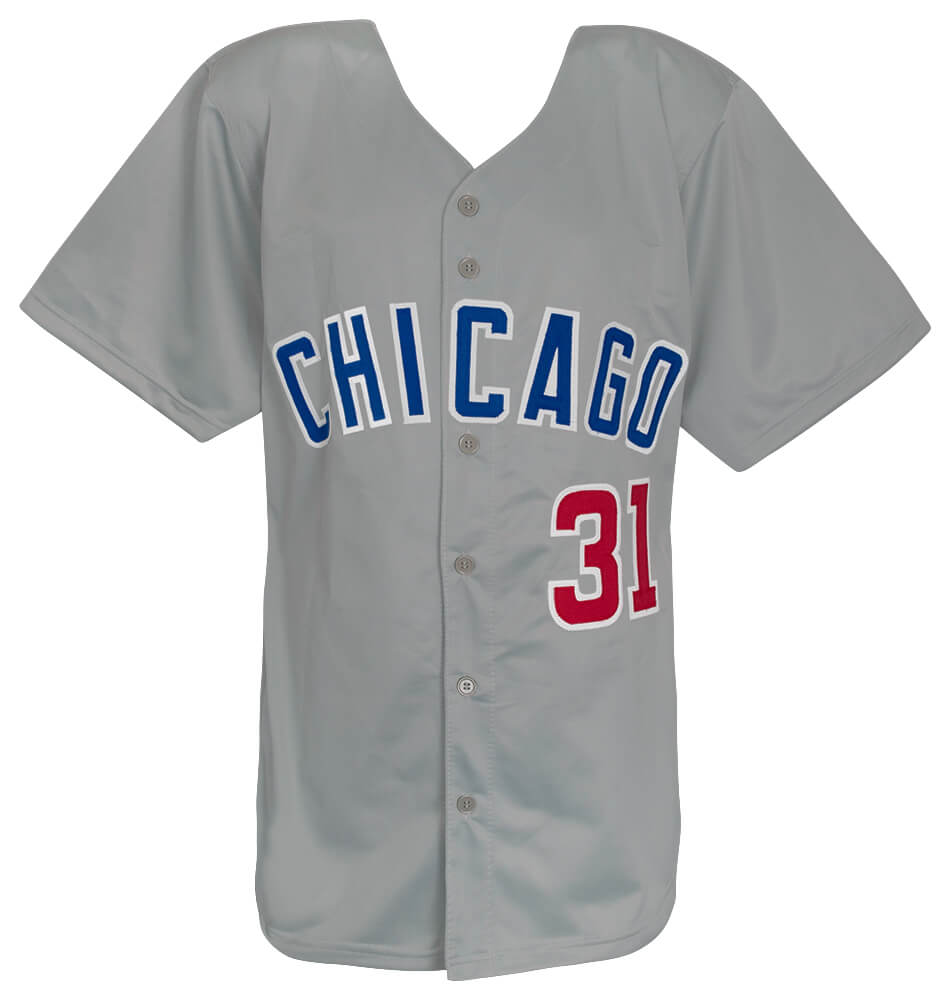 Fergie Jenkins Signed Grey Custom Basball Jersey w/HOF'91 - (Beckett)