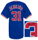 Fergie Jenkins Signed Blue Custom Basball Jersey w/HOF'91 - (Beckett)