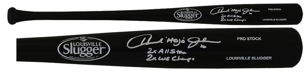 Howard Johnson Signed Louisville Slugger Pro Stock Black Baseball Bat w/2x All Star, 2x WS Champs