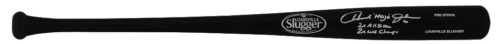 Howard Johnson Signed Louisville Slugger Pro Stock Black Baseball Bat w/2x All Star, 2x WS Champs