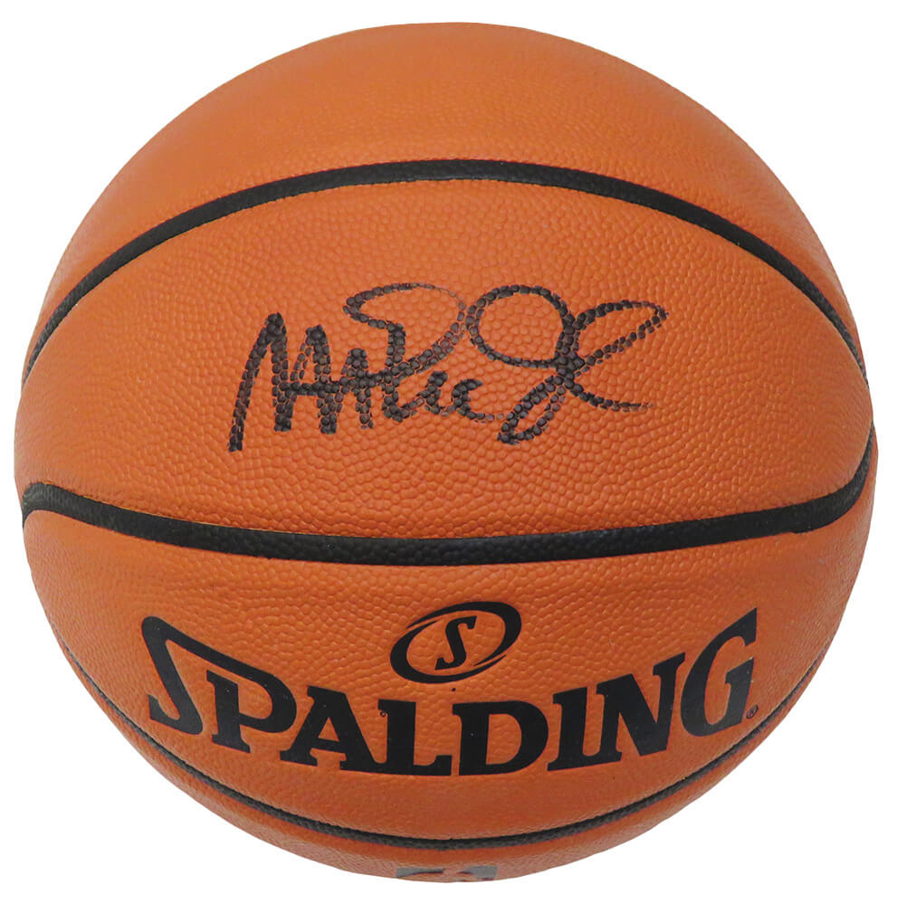 Magic Johnson Signed Spalding Game Series Replica NBA Basketball