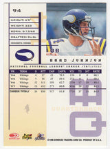 Brad Johnson Signed Football Trading Card (various cards)