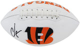 Chad Johnson Signed Cincinnati Bengals White Logo Football