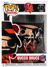 Brad Johnson Signed Tampa Bay Buccaneers Bucco Bruce Mascot Funko Pop Doll #345