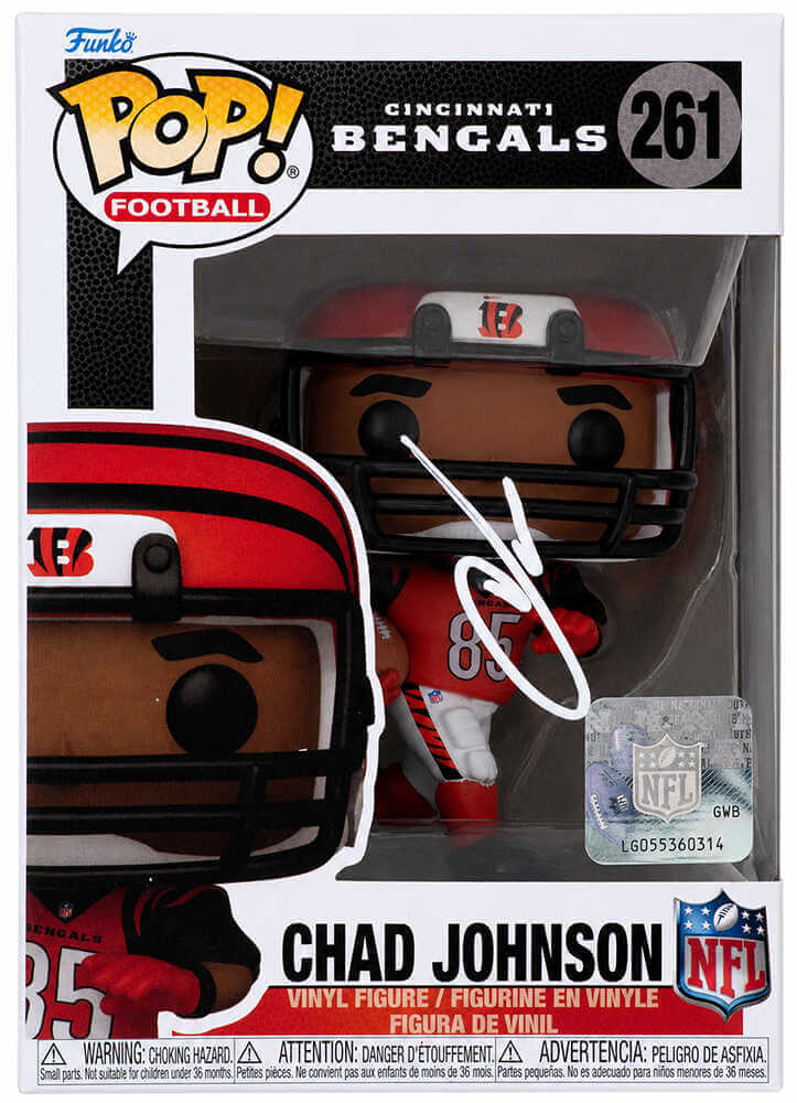 Chad Johnson Signed Cincinnati Bengals Player Funko Pop Doll #261