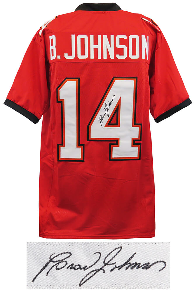Brad Johnson Signed Red Custom Football Jersey