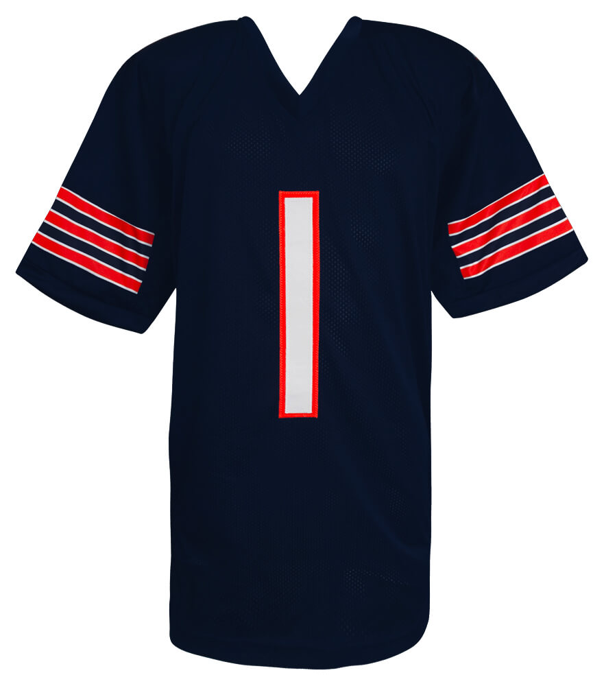 Jaylon Johnson Signed Navy Custom Football Jersey