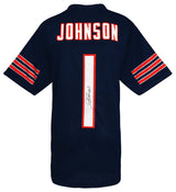 Jaylon Johnson Signed Navy Custom Football Jersey