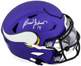 Brad Johnson Signed Minnesota Vikings Riddell Mid-Size (MIDI) SpeedFlex Helmet