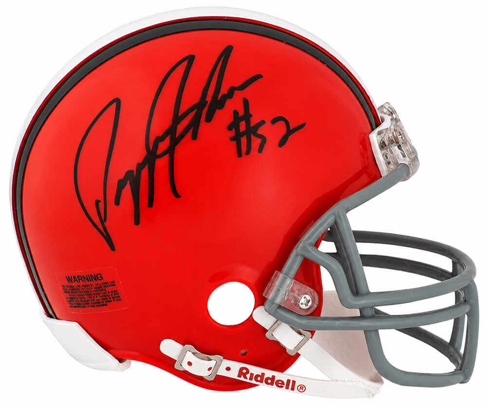 Pepper Johnson Signed Cleveland Browns Riddell (VSR4) Mini Helmet