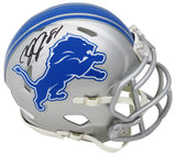 Calvin Johnson Signed Detroit Lions Riddell Speed Mini Helmet (JSA)