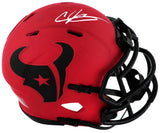 Andre Johnson Signed Houston Texans RAVE Riddell Speed Mini Helmet - (In White)