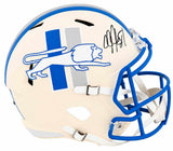 Calvin Johnson Signed Detroit Lions RETRO Riddell Speed Full Size Replica Helmet