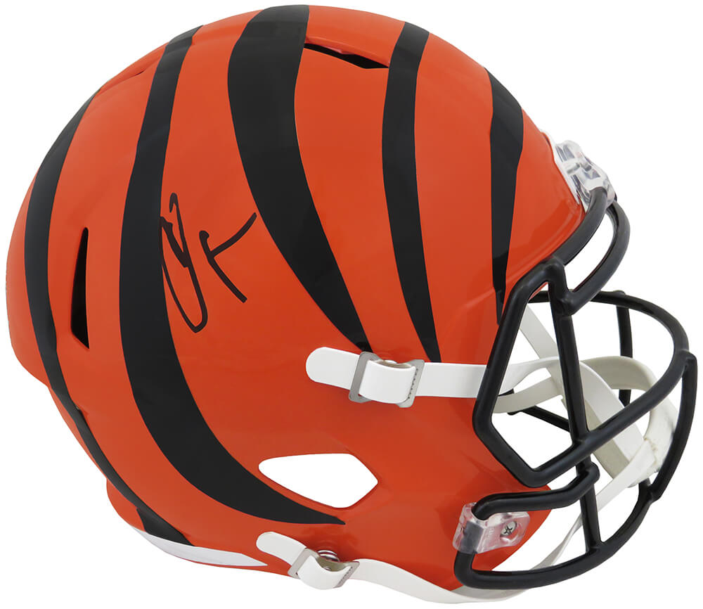Chad Johnson Signed Cincinnati Bengals Riddell Full Size Speed Replica Helmet