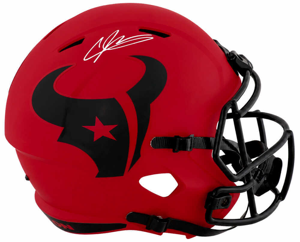 Andre Johnson Signed Houston Texans RAVE Riddell Full Size Speed Replica Helmet