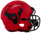 Andre Johnson Signed Houston Texans RAVE Riddell Full Size Speed Replica Helmet