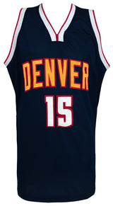 Nikola Jokic Signed Navy Custom Basketball Jersey - (JSA)