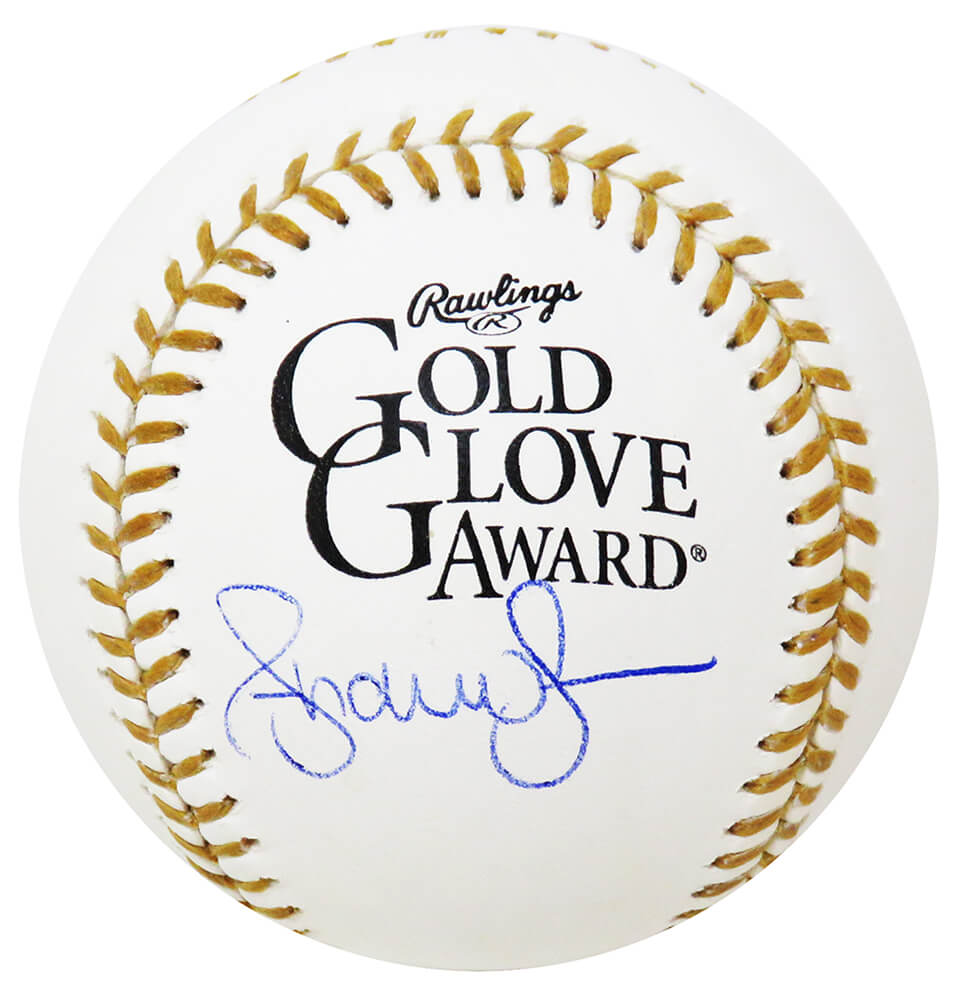 Andruw Jones Signed Rawlings Gold Glove Logo MLB Baseball
