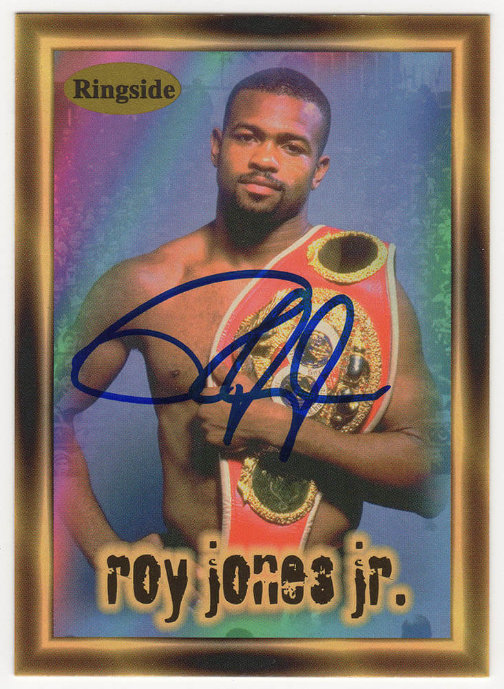 Roy Jones Jr. Signed 1996 Ringside Boxing Trading Card #23