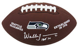 Walter Jones Signed Wilson Seattle Seahawsk Brown Logo Football w/HOF'14