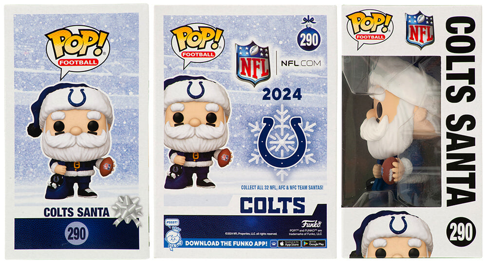 Bert Jones Signed Colts SANTA Funko Pop Doll #290 w/76 MVP