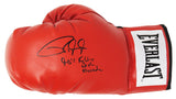 Roy Jones Jr Signed Everlast Red Boxing Glove w/'90s Fighter of the Decade