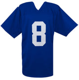 Daniel Jones Signed Blue Custom Football Jersey - (Beckett)