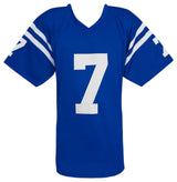 Bert Jones Signed Blue Throwback Custom Football Jersey w/76 MVP