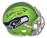 Walter Jones Signed Seattle Seahawks FLASH Riddell Speed Mini Helmet w/HOF'14
