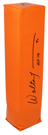 Walter Jones Signed Orange Endzone Football Pylon w/HOF'14