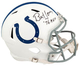 Bert Jones Signed Colts Riddell Full Size Speed Replica Helmet w/76 MVP