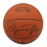 Michael Jordan Signed Wilson Jet "I'm Back March 19, 1995" Engraved Basketball (LE #326/1995) (UDA)
