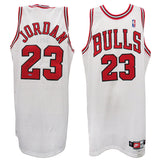 Michael Jordan Signed Chicago Bulls White Nike 1997-98 Authentic Basketball Jersey (Upper Deck)