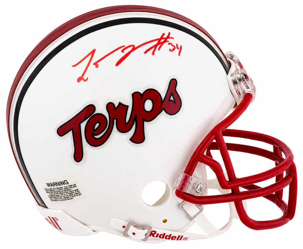 Lamont Jordan Signed Maryland Terrapins Riddell (VSR4) Mini Helmet