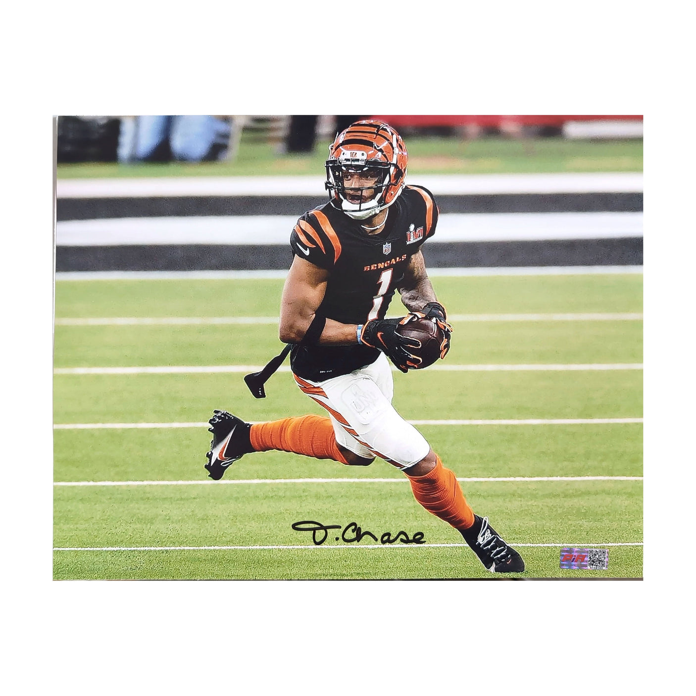 Ja'Marr Chase Autographed Cincinnati Bengals 11x14 Photograph