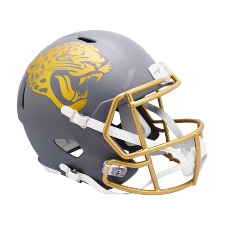 Jacksonville Jaguars SLATE Full Size Replica Football Helmet NFL