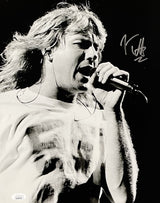 Joe Elliott Signed 11x14 Black And White Def Leppard Photo JSA ITP