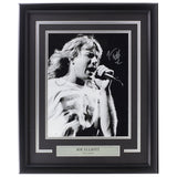Joe Elliott Signed Framed 11x14 Black And White Def Leppard Photo JSA ITP - Sports Integrity