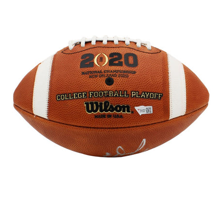 Joe Burrow Signed Authentic 2019 CFP Playoff Wilson NCAA LSU Tigers 