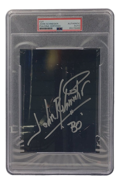John Schneider Signed Slabbed Dukes Of Hazard Cut Signature PSA/DNA 85076488 - Sports Integrity