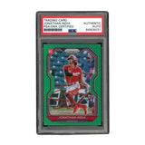 Jonathan India Signed Authentic PSA Prizm Green RC MLB Reds