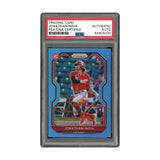 Jonathan India Signed Authentic Panini Prizm Blue RC Reds MLB PSA