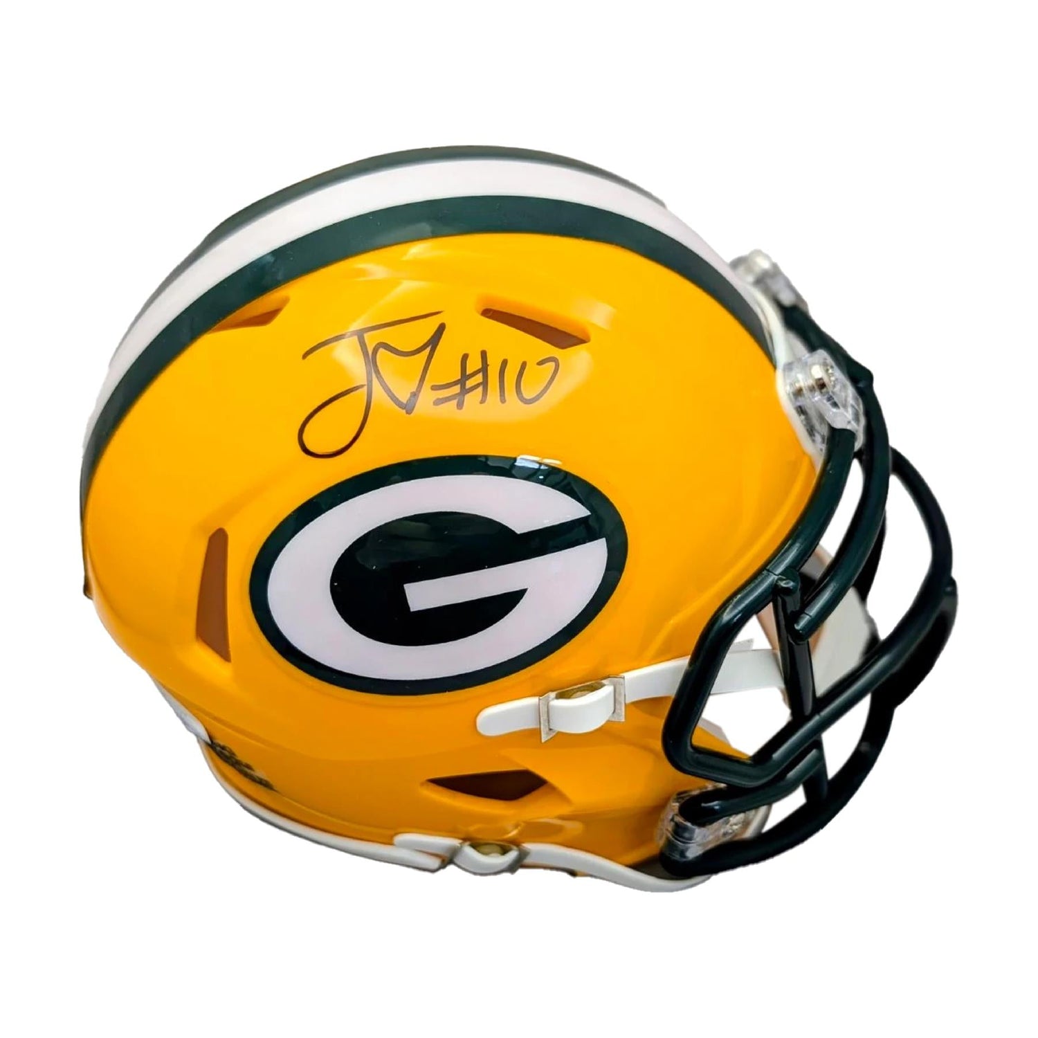 Jordan Love Signed Authentic Green Bay Packers Speed Mini Helmet 