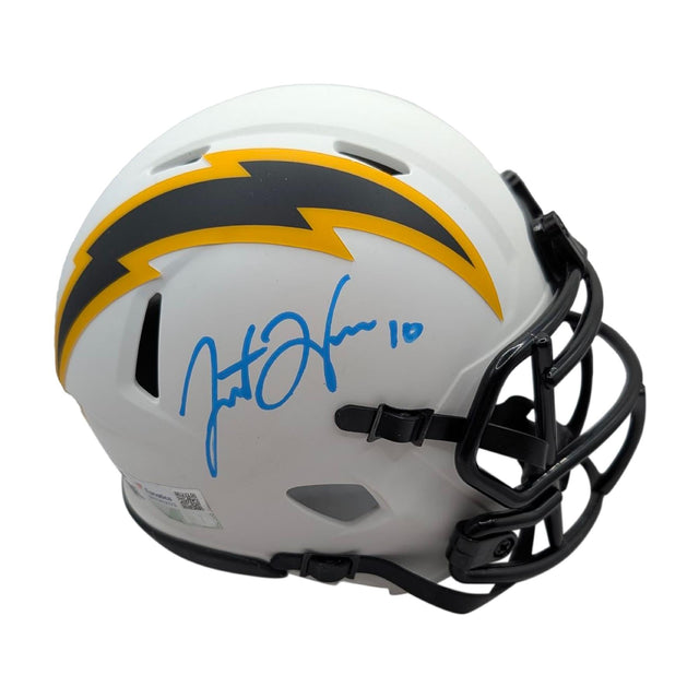 Justin Herbert Signed Authentic Chargers Lunar Mini Helmet NFL