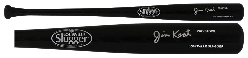 Jim Kaat Signed Louisville Slugger Pro Stock Black Baseball Bat