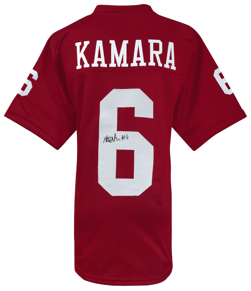 Mikail Kamara Signed Red Custom College Football Jersey