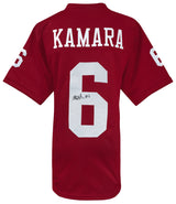 Mikail Kamara Signed Red Custom College Football Jersey