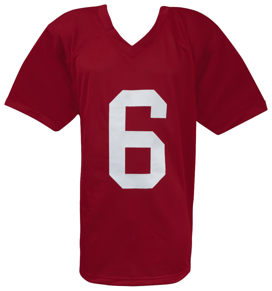 Mikail Kamara Signed Red Custom College Football Jersey w/2025 Champs
